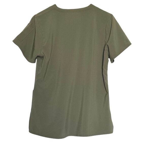 Carhartt Force Women’s Cross Flex V-Neck Scrub Top C12110 Olive Green Size S - Picture 2 of 8